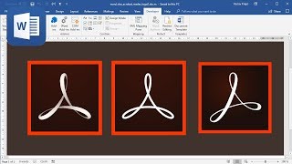 How to create Adobe Acrobat Reader logo in Microsoft Word [upl. by Steen715]