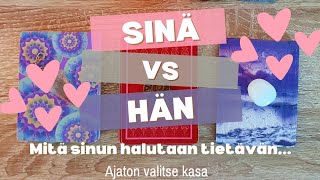 Sinä vs Hän 💕✨️ mitä sinun halutaan tietävän 💕✨️ajaton valitse kasa 💕✨️ [upl. by Ahsiliw737]