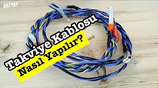 AKÜ TAKVİYE KABLOSU YAPTIM [upl. by Yerkovich]