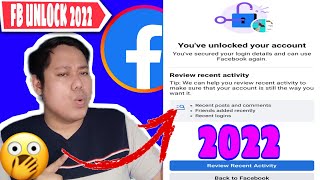 HOW TO UNLOCK FACEBOOK PROFILE 2022 PAANO MAGUNLOCK NG FACEBOOK ACCOUNT 2022 [upl. by Sugna]