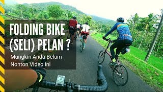 Gowes Bareng Folding Bike Sepeda Seli ke Embung Batara Sriten  Vlog Road Bike Indonesia [upl. by Lareneg]