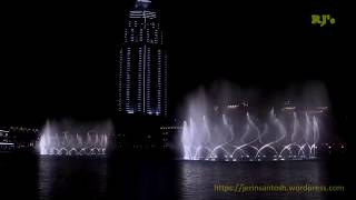 DUBAI FOUNTAIN at Dubai Mall [upl. by Enitsirt995]