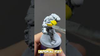 IMPERIAL FIST 🌕✊ CONTRAST CORNER tutorial warhammer paintingminiatures howto warhammer40k [upl. by Eah]