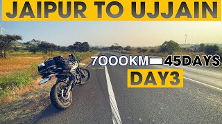 JAIPUR TO UJJAIN  7000KM  SOUTH MOTORCYCLE ADVENTURE  45DAYS  DAY3… [upl. by Najib415]