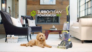 BISSELL® TurboClean™ PowerBrush Pet Carpet Cleaner Feature Overview [upl. by Brink849]