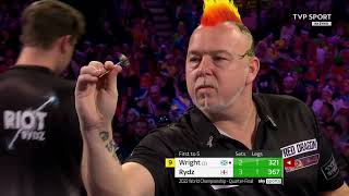 Peter Wright  9 dart finish attempt World Championship 2022 [upl. by Risley1]