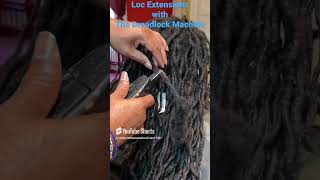 How to use Dreadlock Machine on Loooong Loc Extensions [upl. by Babb11]