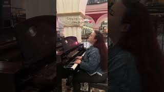 Playing my song with a grand piano ❤️🫶🏼 [upl. by Olvan]