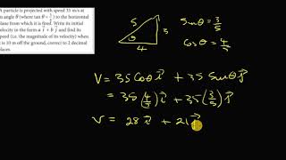 Applied Maths Projectiles Range And Magnitude [upl. by Wolgast]