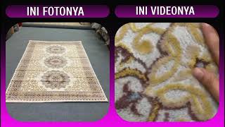 KARPET MEWAH TAPI MURAH 😱 Karpet Import Turki Classic White 200x290 t bulu 1cm Karpet Luxury [upl. by Icken666]