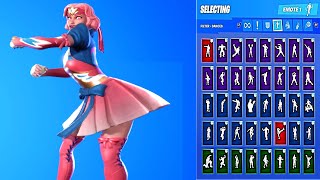 🔥 ANTHEIA SKIN SHOWCASE WITH ALL FORTNITE DANCES amp EMOTES 😱 [upl. by Ramedlaw]