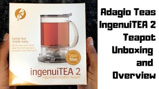 Adagio Teas Ingenuitea 2 Ingenious Modern Teapot  Unboxing Overview amp How to Use [upl. by Iorgo333]