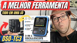 TC3 O Melhor testador de componentes com Osciloiscópio e Gerador de Sinais  DSOTC3 FNIRSI [upl. by Milak]