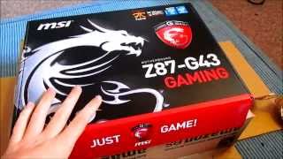 MSI Z87G43 GAMING EDITION UNBOXING AND OVERVIEW UK [upl. by Steck]