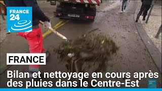 France  bilan et nettoyage en cours après des pluies torrentielles dans le CentreEst [upl. by Garey252]