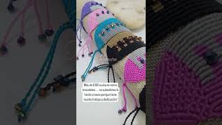 Brazalete en Macramediy pulsera mcbo accesorios handmade macramediy macrame hechoamano acc [upl. by Leunam]