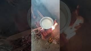 milkboiling House warming into our apartment Sri Jagadambanaidu Enclave [upl. by Layne]