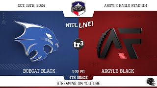 NTFL Youth Football  Bobcat Black at Argyle Black 6th Grade1019530 PEagle Stadium 1 [upl. by Raynard310]