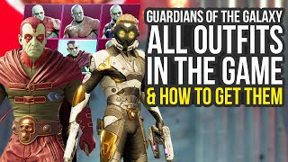 All 40 Outfit Locations In Guardians Of The Galaxy Game Guardians Of The Galaxy Game All Outfits [upl. by Myles]