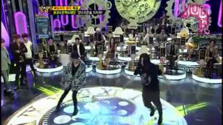 121113 Strong Heart Ep 154 quotEunhyuk dancing Only One with ShinDong quot [upl. by Aloap]