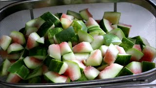 Canning Watermelon Rind Pickles for Food Storage [upl. by Atilrep]