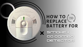 How to replace Kidde Combo Carbon Monooxide amp Smoke Detector Battery [upl. by Ayinat]