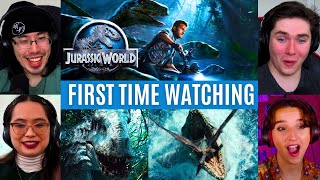 REACTING to Jurassic World BACK IN BUSINESS First Time Watching Action Movies [upl. by Fish]