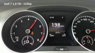 Golf 7 10TSI acceleration [upl. by Dory]