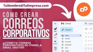 Cómo Crear Correos Corporativos en Gmail con cPanel  Correo Corporativo en Gmail Gratis [upl. by Ahsilav]