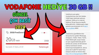 VODAFONE BEDAVA 30GB İNTERNET  VODAFONE HEDİYE 30 GB İNTERNET  VODAFONE ÜCRETSİZ İNTERNET [upl. by Myrvyn]