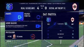 FIFA 22 Modalità Carriera 6 giornata della Uefa ChampionsLeague Real Verbicaro Anversa [upl. by Cofsky]