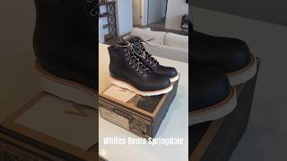 White’s Springdale Boot in black double shot leather boots handmadeboots vibram [upl. by Ilera309]