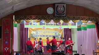 Tibetan traditional dance by STS Darjeeling Tibetan staff [upl. by Riamu]