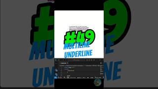 49100 MultiLine Underline Animation  tutorial css coding codingsimplifiedspace frontend [upl. by Eirrak]