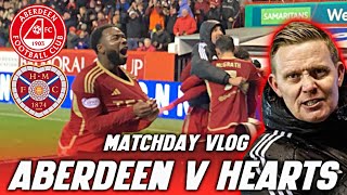 A DRAMATIC COMEBACK  ABERDEEN V HEARTS  MATCHDAY VLOG  091223 [upl. by Lynsey]