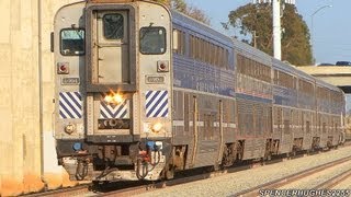 HIGH SPEED Amtrak amp Metrolink Trains  Sand Canyon Ave June 5th 2013 [upl. by Wyndham]