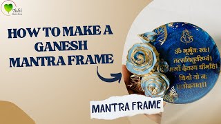 How to make resin 3d flower frame  Resin Mantra Frame  3D Resin Flower [upl. by Atirehgram818]