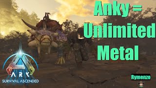 Ankylosaurus is a Metal Machine Ark Survival Ascended S1E11 [upl. by Lavella]