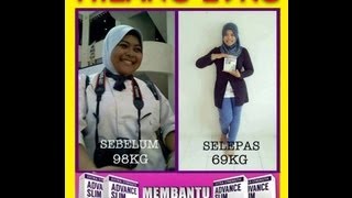 ADVANCE SLIM 100 berkesan testimoni pengguna [upl. by Meri]