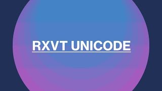 urxvt Extensions 22 [upl. by Kulseth]