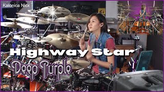 Highway Star  Deep Purple  Ian Paice  Drum cover by Kalonica Nicx [upl. by Papst]