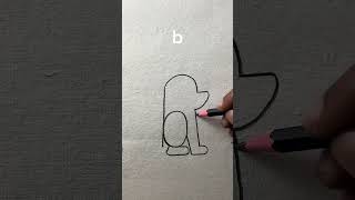 Easy and simple monkey drawing with B [upl. by Haswell]