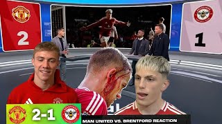 quotMan Utd vs Brentford 21 Garnacho Højlund React to Epic Comeback 🔥  PostMatch Analysisquot [upl. by Oniskey521]