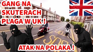 GANGI NA SKUTERACH PLAGA W ANGLII Atak na Polaka  gang skutery kradzież rowery złodzieje [upl. by Reidid]