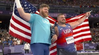 Ryan Crouser Wins Gold medal For USA in Mens Shot Putt  Ryan Crouser Wins Gold For USA Shot put [upl. by Artemisa378]