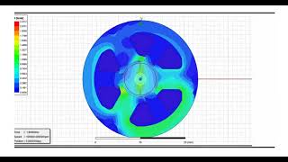 maxwell electromagnetic simulation highspeed brushless motor vacuum cleaner brushless motor [upl. by Avle]