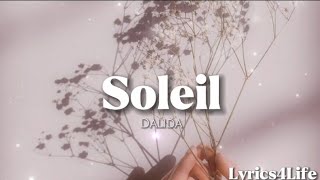 Dalida  Soleil Lyrics with English translate [upl. by Naivaf]