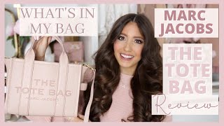 the CUTEST spring handbag  Whats in my bag Marc Jacobs The Tote Bag Review [upl. by Dwane344]