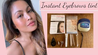 How to tint eyebrows  how to tint your own eyebrows  godefroy instant eyebrow tint brow tinting [upl. by Nellac363]