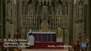 TRIDENTINE SUNDAY MASS FSSP  WARRINGTON UK  3rd Sunday of Lent  12032023 [upl. by Cristen]